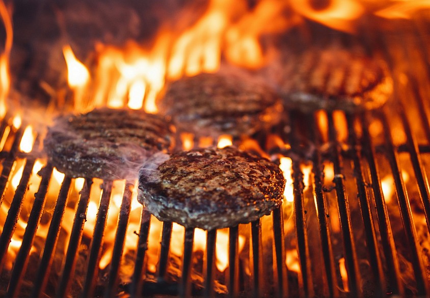 Cleaning the grill